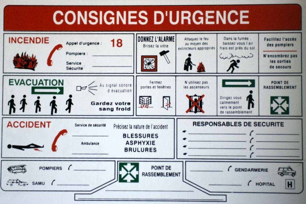 Evacuation guide et serre-file